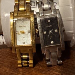 2 - Fossil Watches Gold and Silver